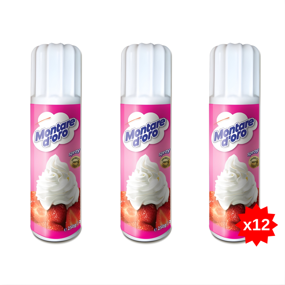 Montare Doro Sprey Krem Şanti 250gr. - 12 Adet